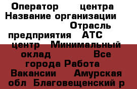 Оператор Call-центра › Название организации ­ Dimond Style › Отрасль предприятия ­ АТС, call-центр › Минимальный оклад ­ 15 000 - Все города Работа » Вакансии   . Амурская обл.,Благовещенский р-н